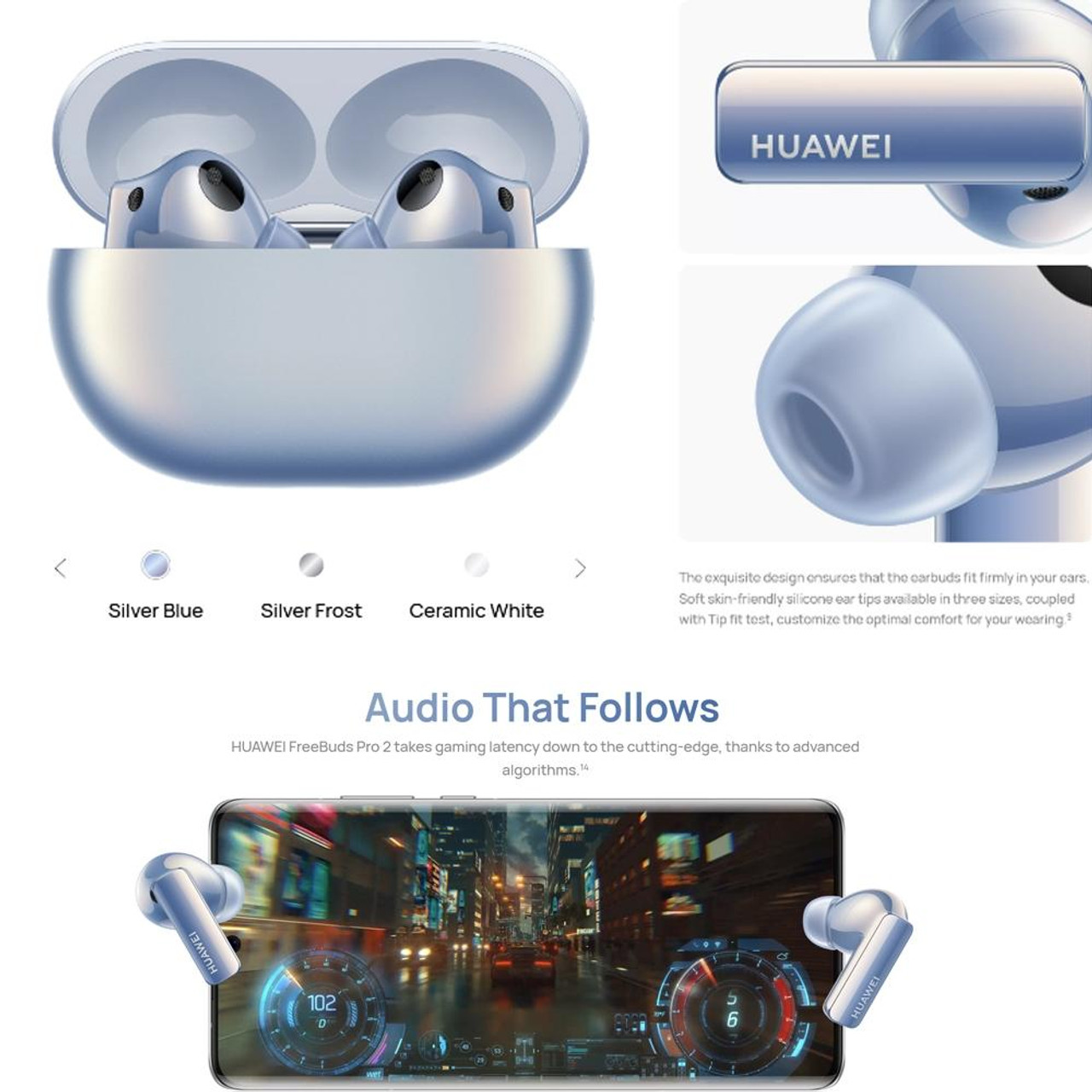 Original Huawei Freebuds Wireless Bluetooth Earphone Headsets For Huawei  Apple
