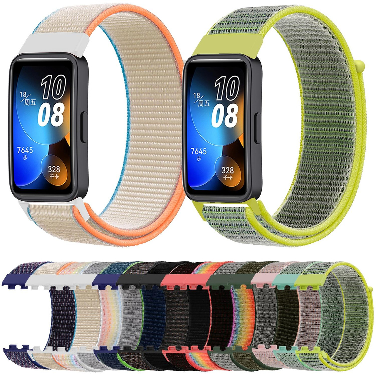 For Huawei Band 8 Strap Adjustable Nylon Replacement Watch Band