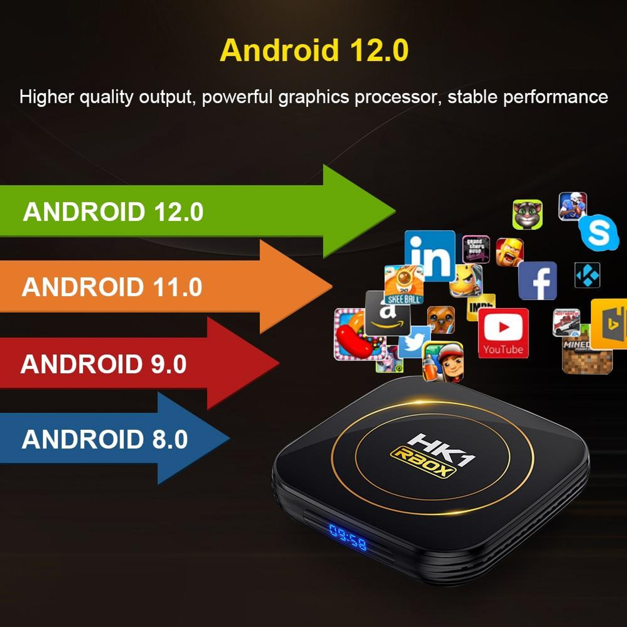 Smart Tv Box T95max Quad Core 1.5Ghz Ram 4Gb 32Gb Uhd 4k Android 9 Hdmi  Wifi Dual Band 5ghz