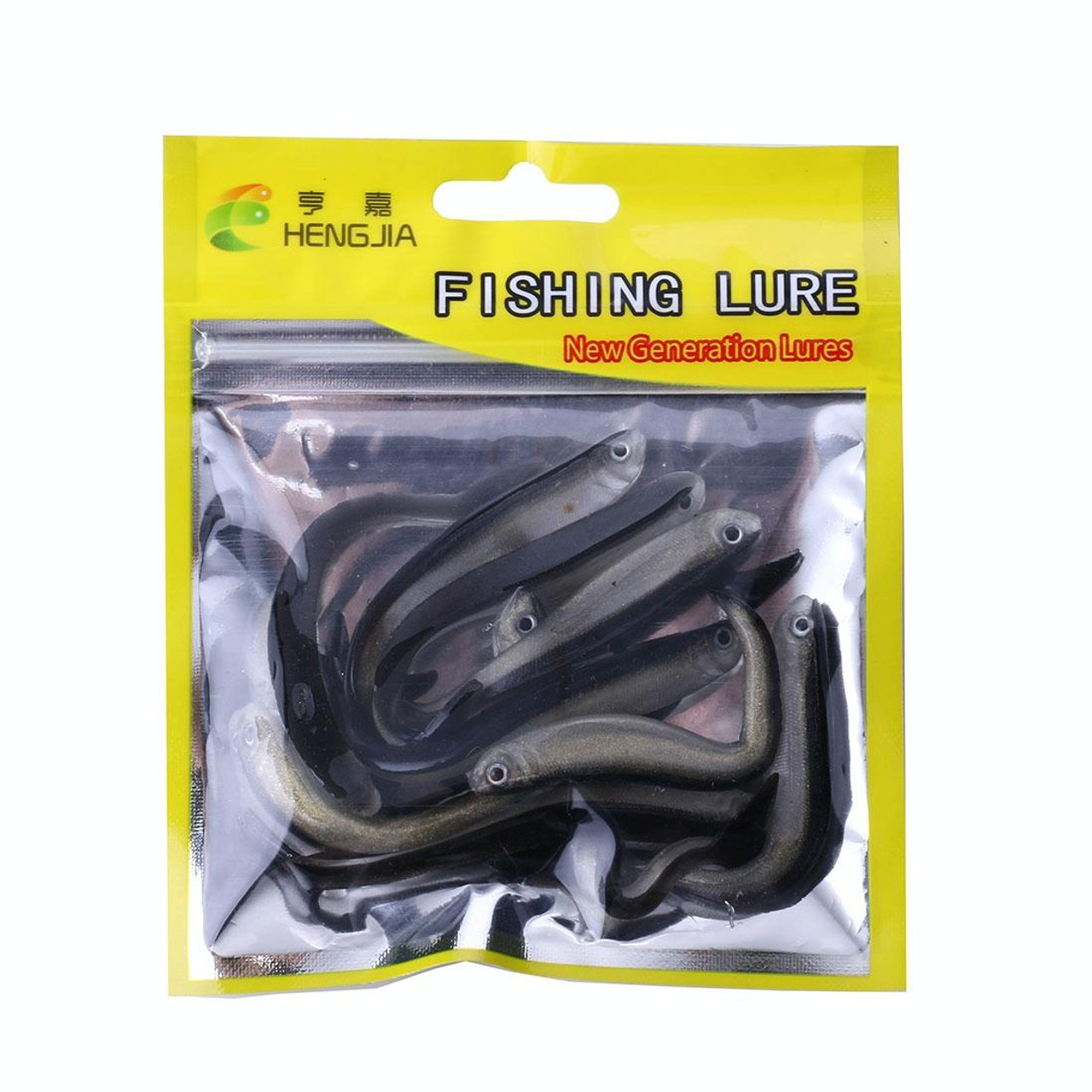 HENGJIA SO041 5cm/0.6g 10 PCS Fishing Wobbler Soft Jigging Fishing Lure  Worm Swimbaits Silicone Bait