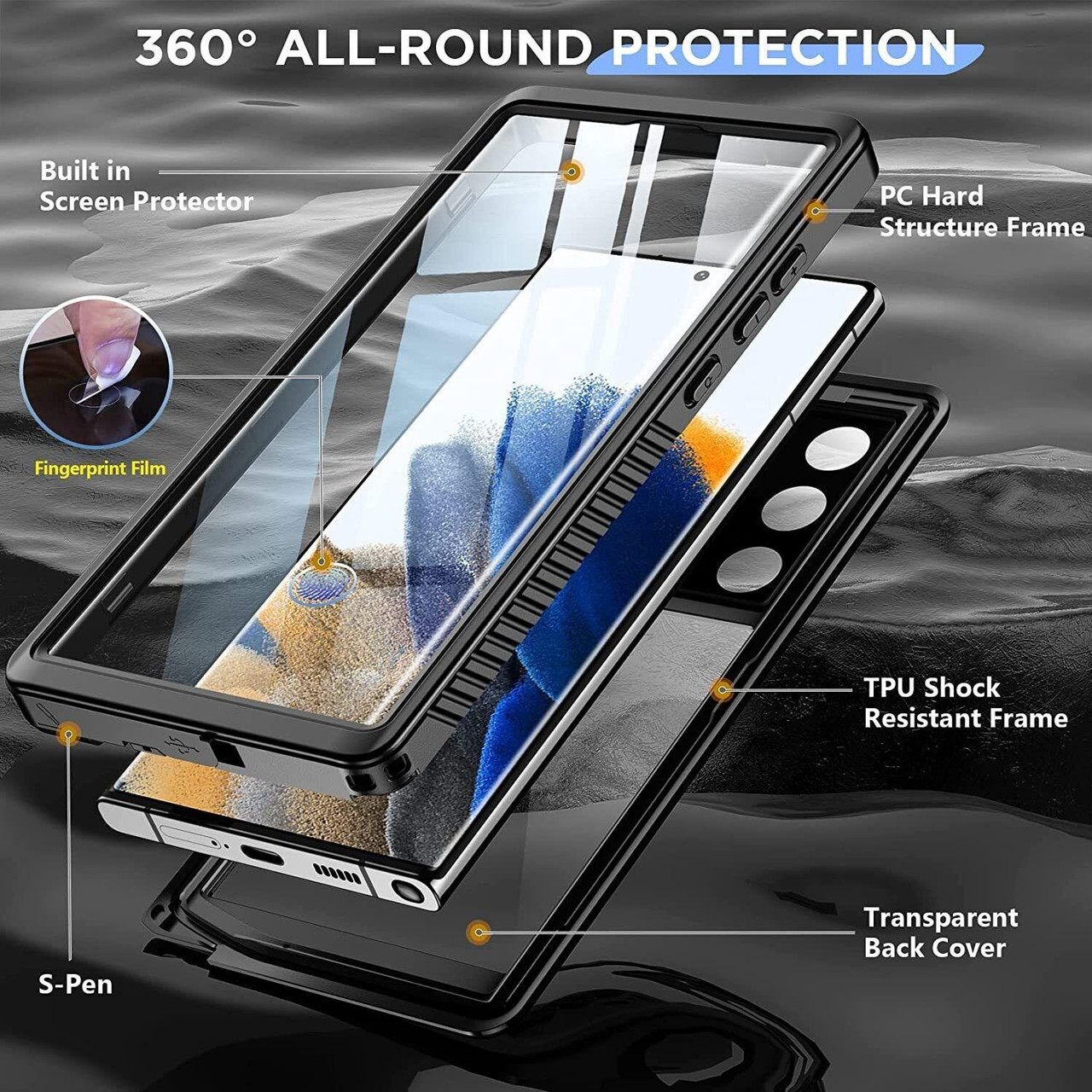 360 Protection Series Samsung Galaxy S23 Ultra 5G Case
