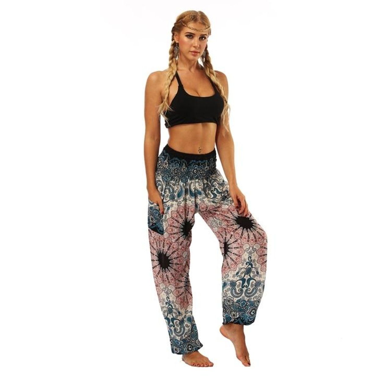 Buy The Dance Bible Women Yin Harem Pants Solid Loose Fit Dance Yoga  Pilates Trousers online