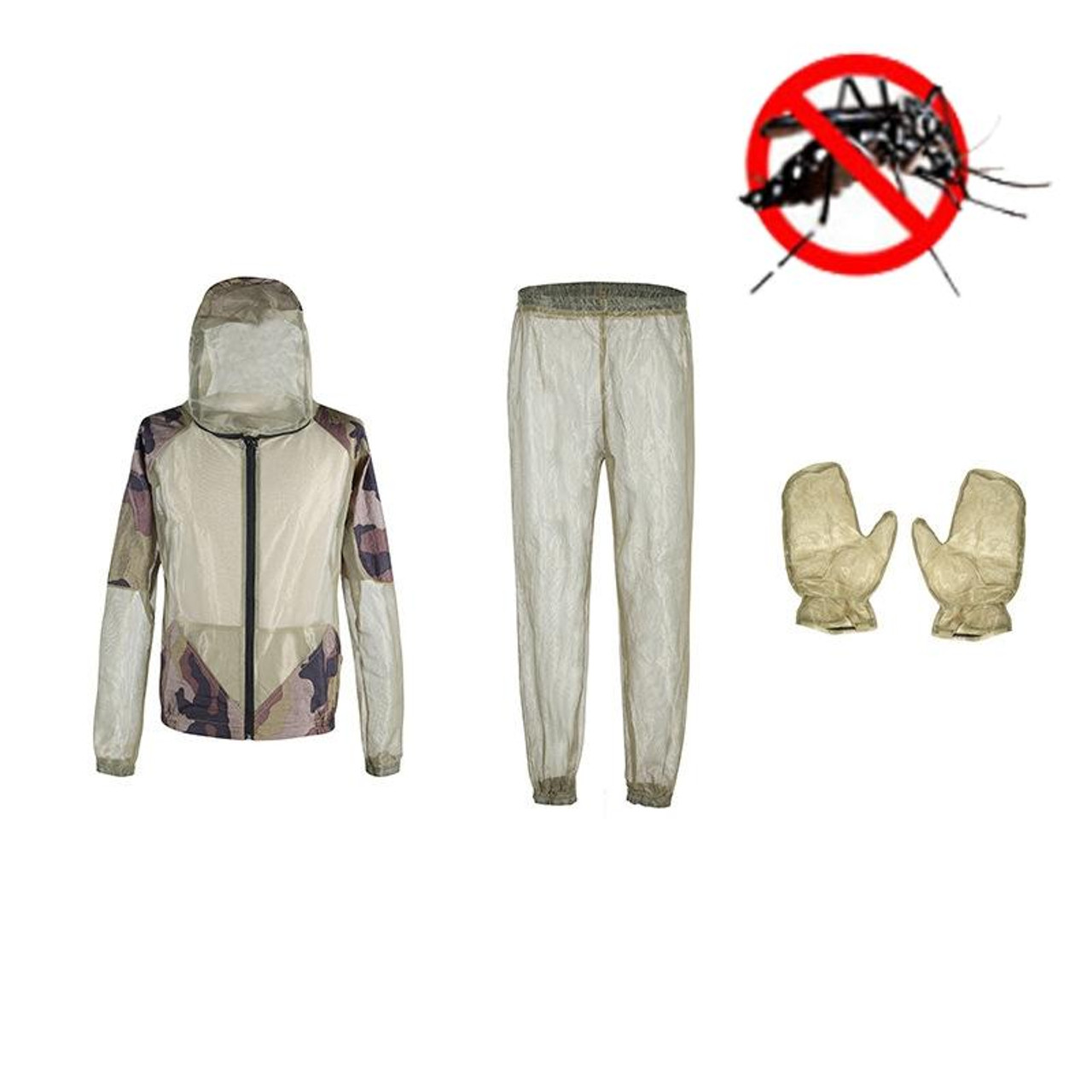 Camping Adventure Anti-Mosquito Suit Summer Fishing Breathable Mesh  Clothes, Specification: 2 PCS Anti-mosquito Gloves(L / XL), snatcher