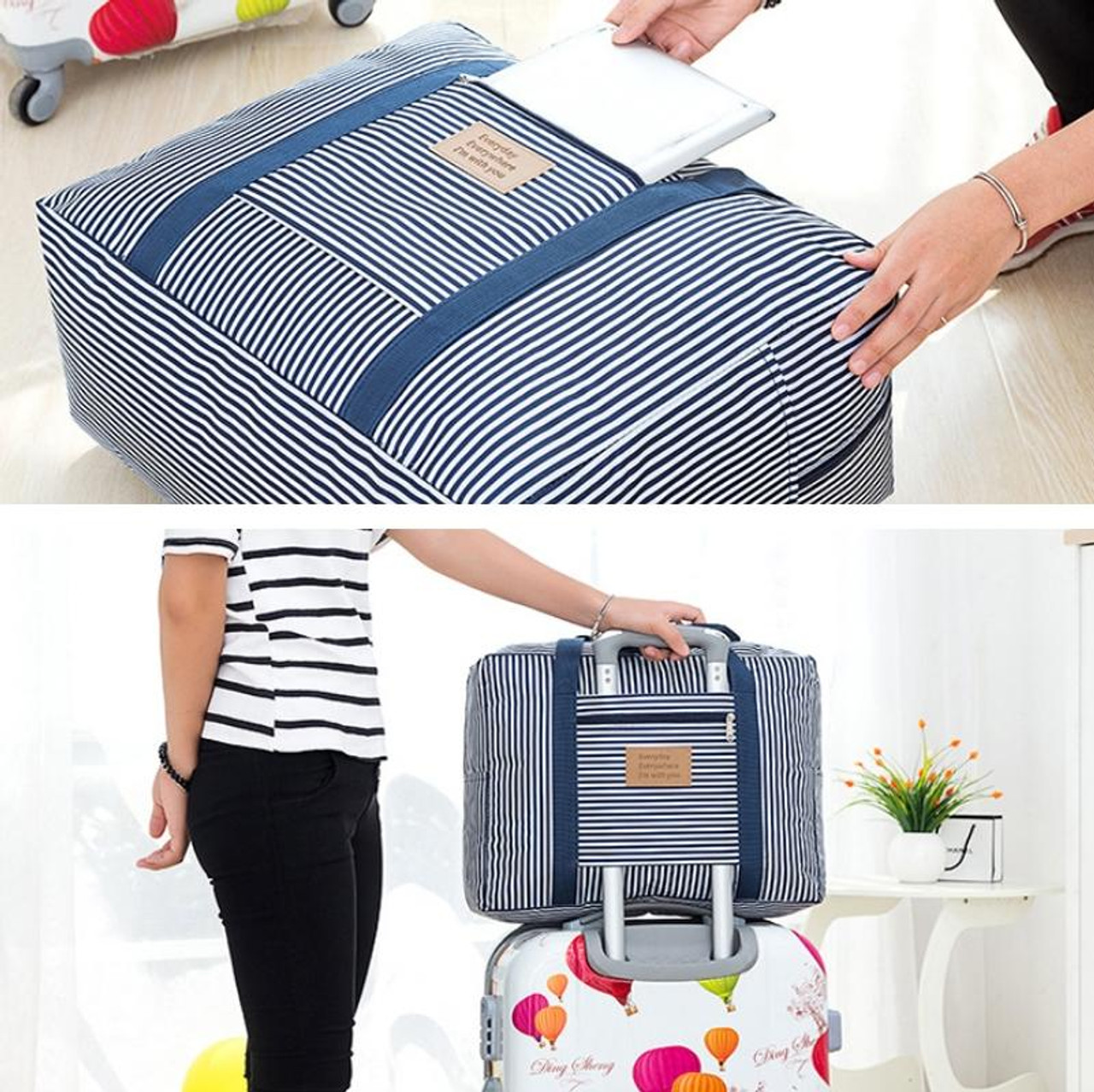 Portable Travel Logo Storage Bag Unisex Travel Bags Plaid Custom Duffle Bag  - China Gym Bag and Duffle Bag price | Made-in-China.com