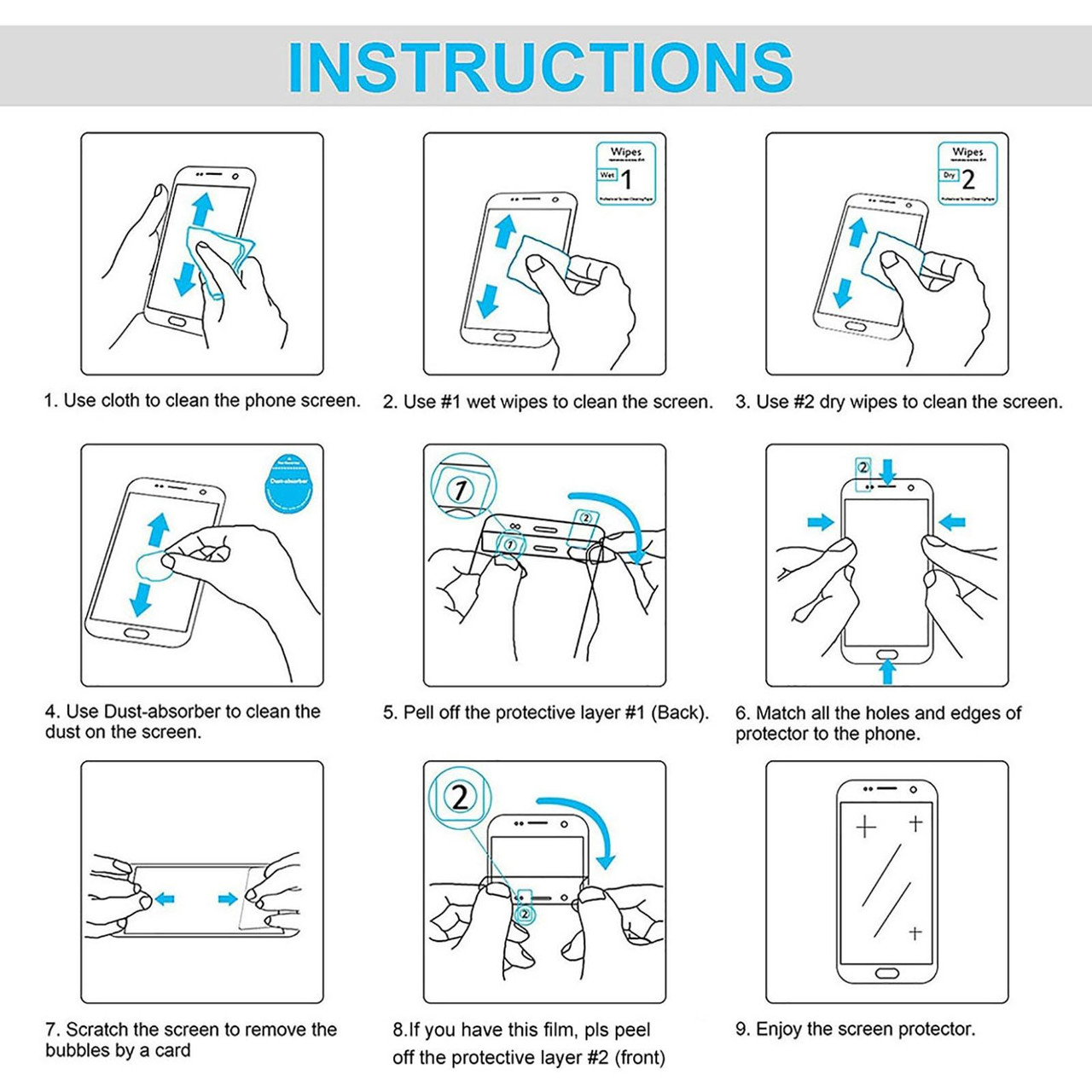 For BMAX MaxPad I11 I11 Plus 2pcs 9H 0.3mm Explosion proof