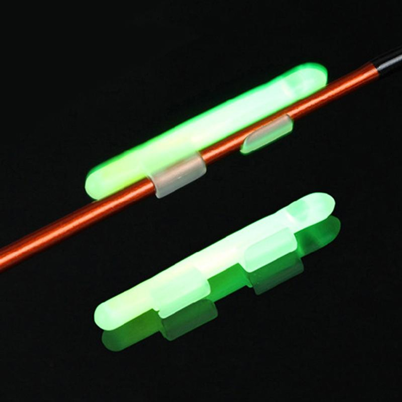 10 Packs OCEAN SUN Clip-On Luminous Float Night Fishing Light Stick, S,  Fits Rod Tip 1.5-1.9mm, snatcher