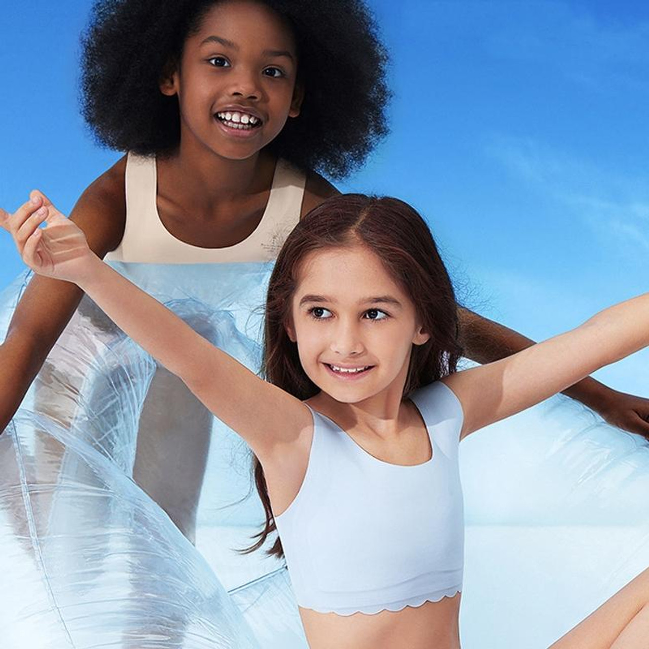 Girl Underwear Modal Seamless Young Developmental Kids Vest Bra