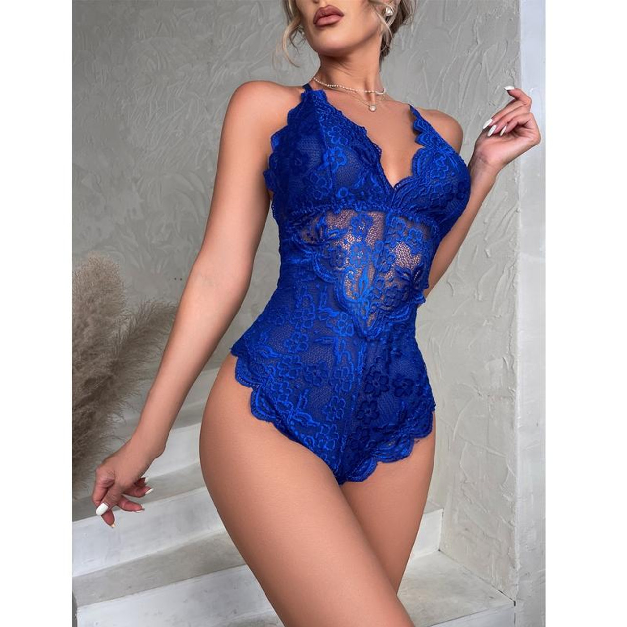 Sexy Outfits Women's Sexy Lingerie Lace Teddy Bodysuits Nightwear With Mask  Underwear Sexy Underwear for Man on Clearance 