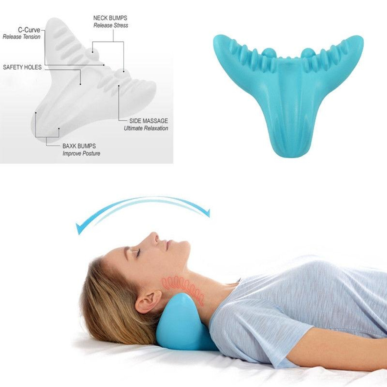 Shoulder Corrector ,Chiropractic Neck Fulcrum Pillow