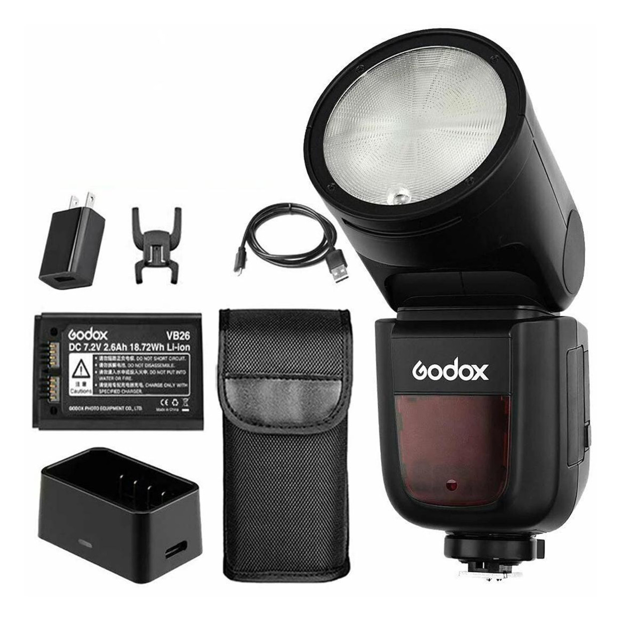 Godox V1C Round Head TTL Flash Speedlite for Canon (Black), snatcher