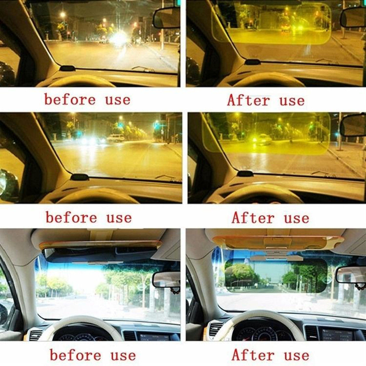 Car Anti-glare Mirror Day and Night Use Car Sun Visor, snatcher