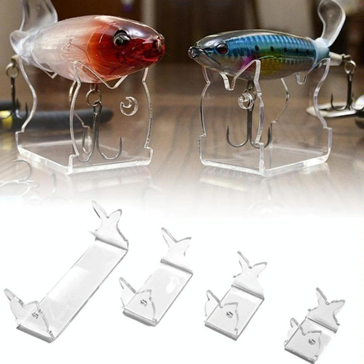 YX061 4pcs/Set Fishing Lure Display Stands, snatcher