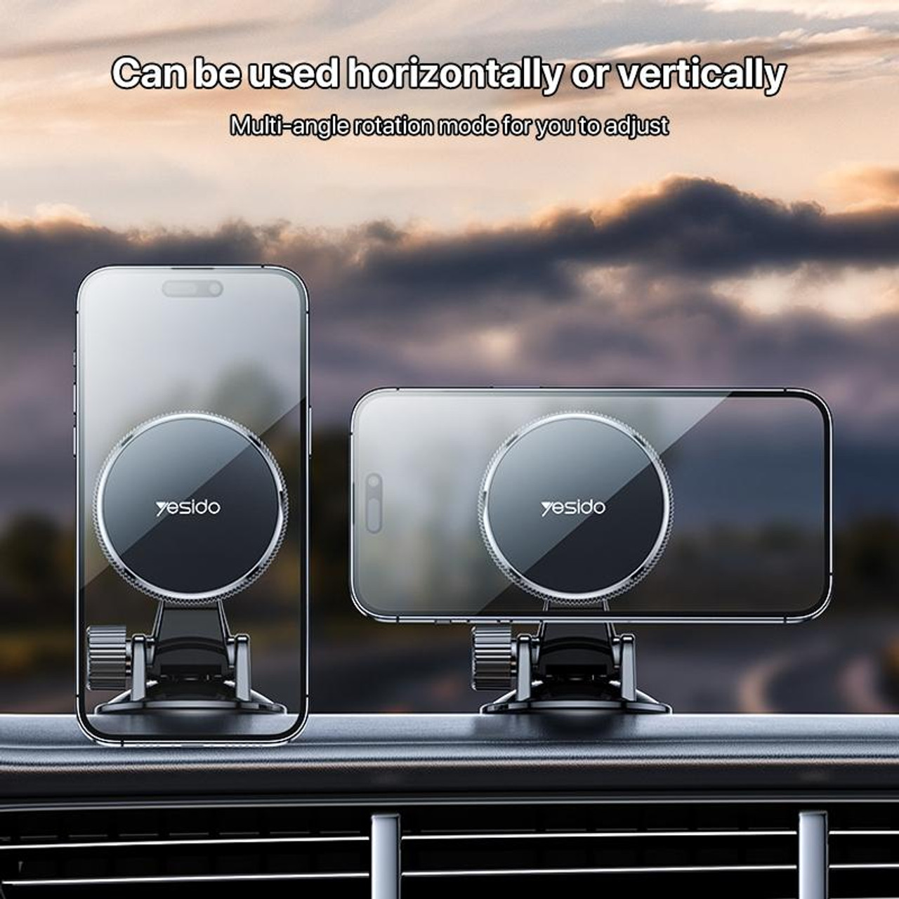 Yesido C177 Mini Suction Cup Type Magsafe Magnetic Car Holder