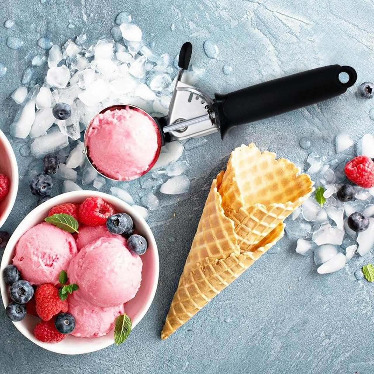 2Pcs Metal Ice Cream Scoop Heavy Duty Icecream Scooper Ice Cream Scoup  Sorbet