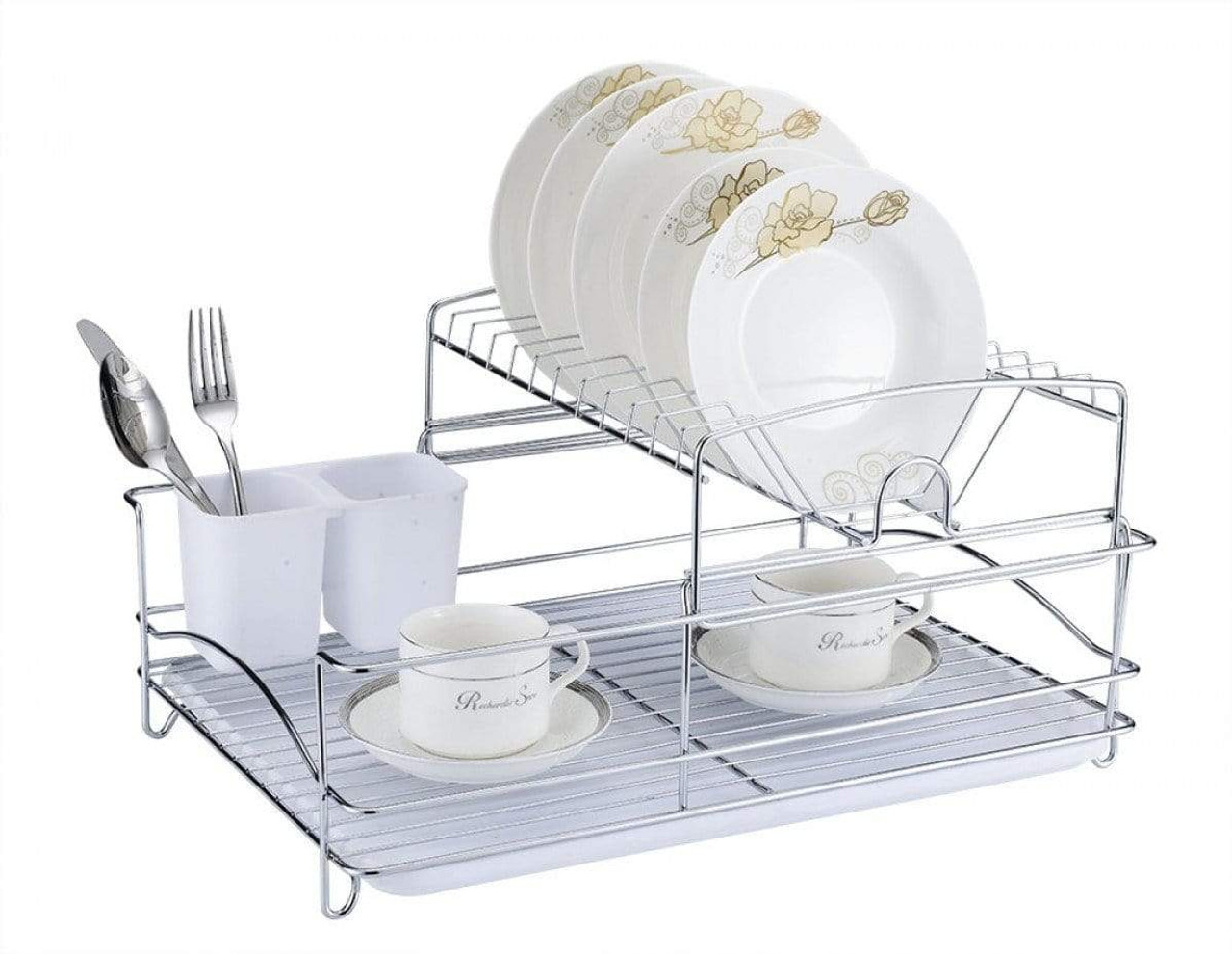 Stainless Steel Foldable Dish Drying Rack Over Sink Corner, 43% OFF