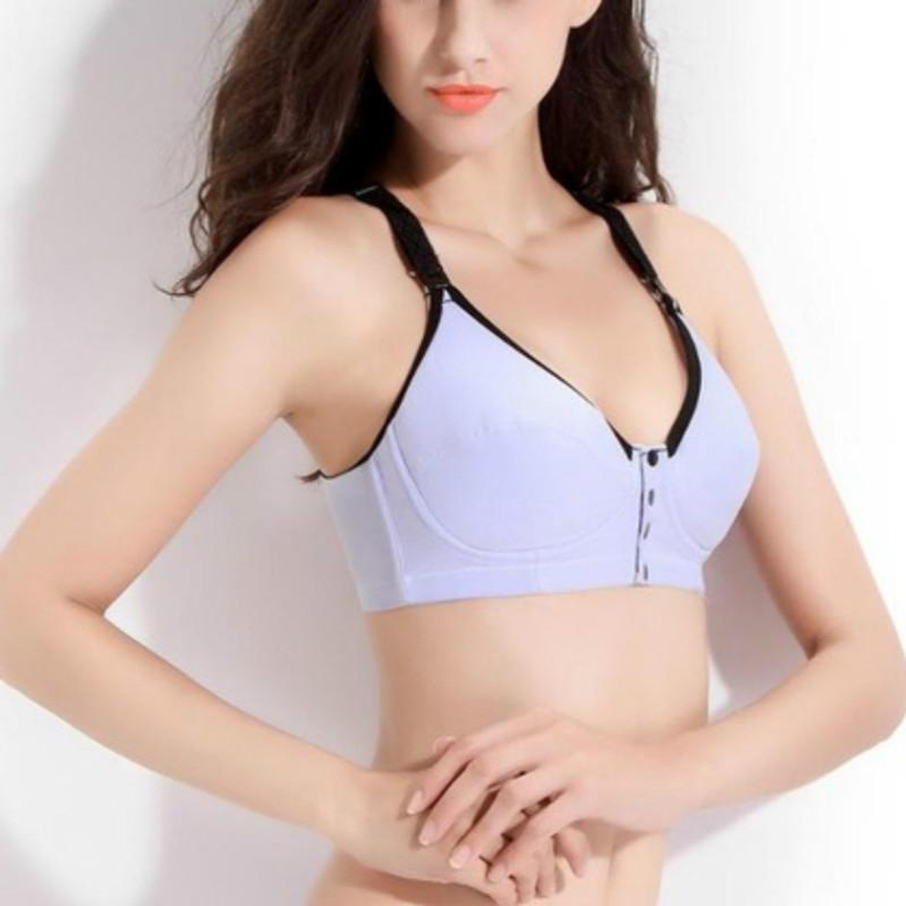 Cotton Nursing Bra Maternity Pregnancy Sports Nursing Breast