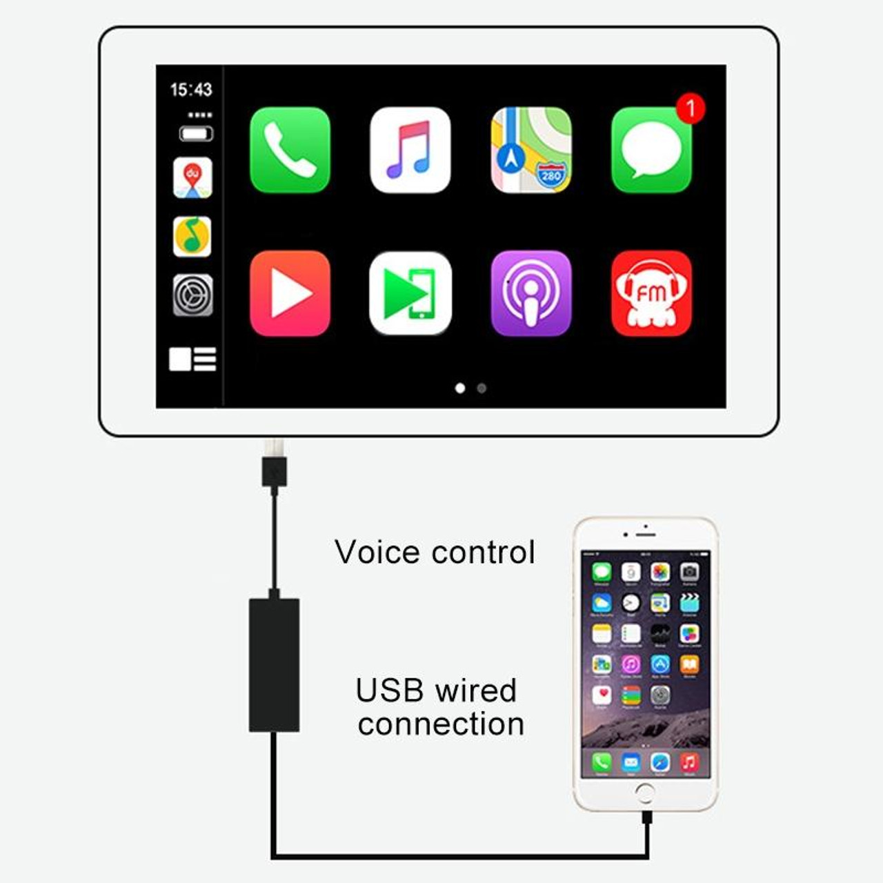 Car Android Navigation Android / iOS Carplay Module Auto Smart