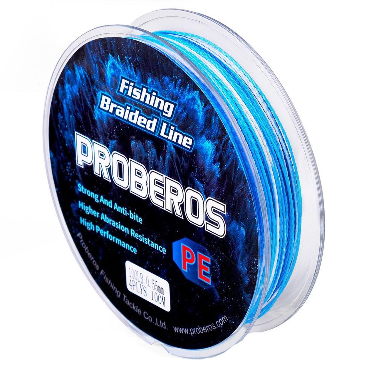 2 PCS PROBEROS 4 Edits 100M Strong Horse Fish Line, Line number: 0.6 /  10LB(Green), snatcher