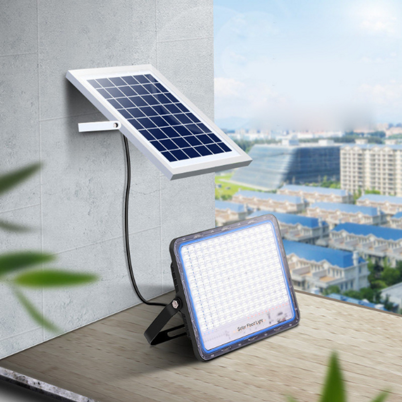 solar spot lights with separate solar panel