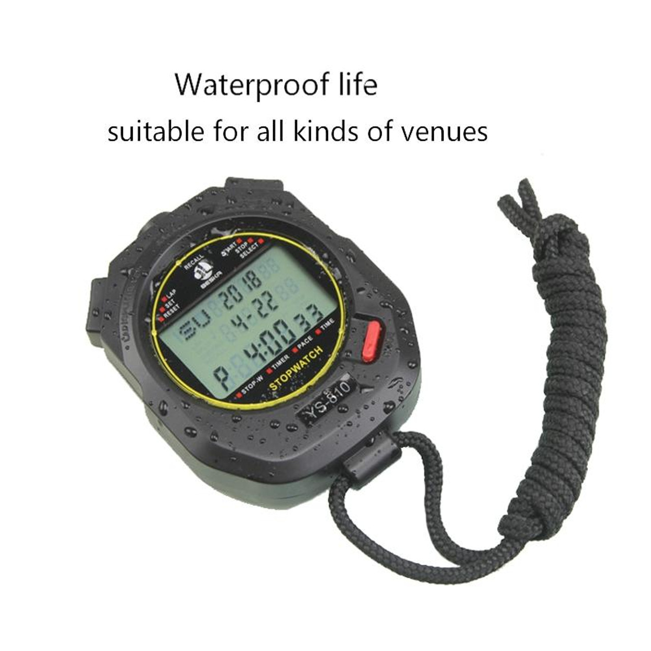 PULIVIA Stopwatch Sport Timer Lap Split Digital Stopwatch with Clock  Calendar Alarm, Large Display Shockproof Stopwatch for Coaches Swimming  Running Sports Training - Walmart.com