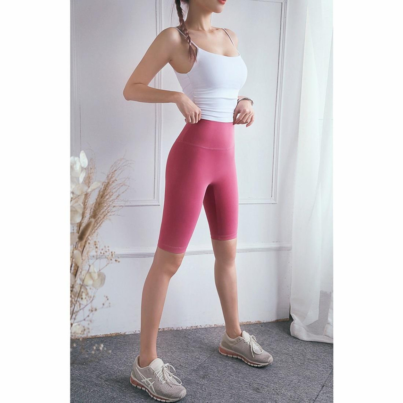 Double-sided Fleece Non-embarrassment Line Workout Leggings High