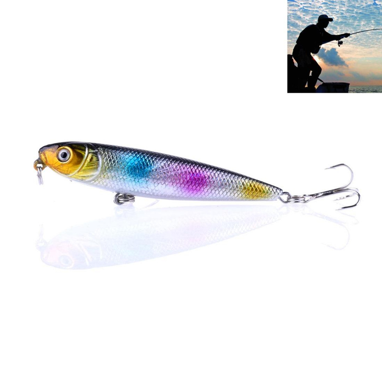 HENGJIA PE006 8cm/8.5g Hard Baits Fishing Lures Tackle Baits Fit Saltwater  and Freshwater (6#), snatcher