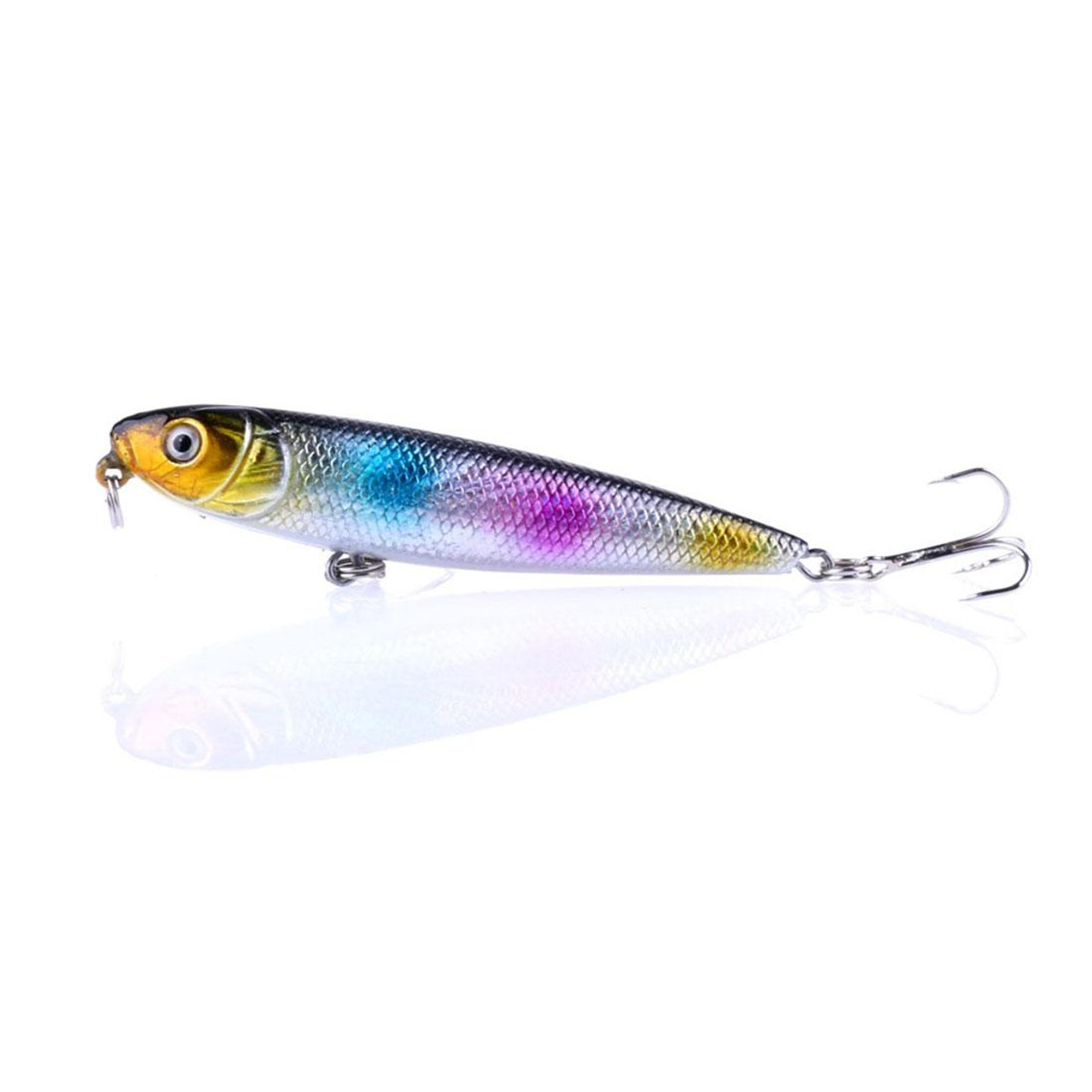 HENGJIA PE006 8cm/8.5g Hard Baits Fishing Lures Tackle Baits Fit Saltwater  and Freshwater (1#)