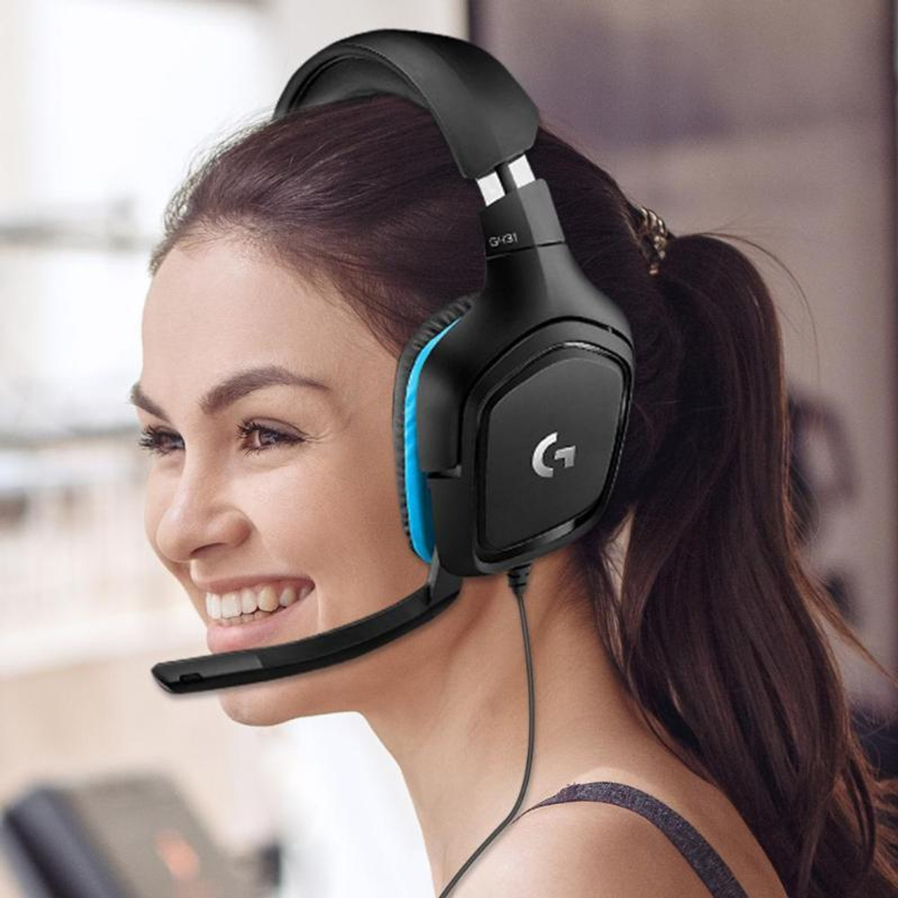 Logitech G431 Dolby 7.1 Surround Sound Stereo Folding Noise Reduction  Competition Gaming Headset, snatcher