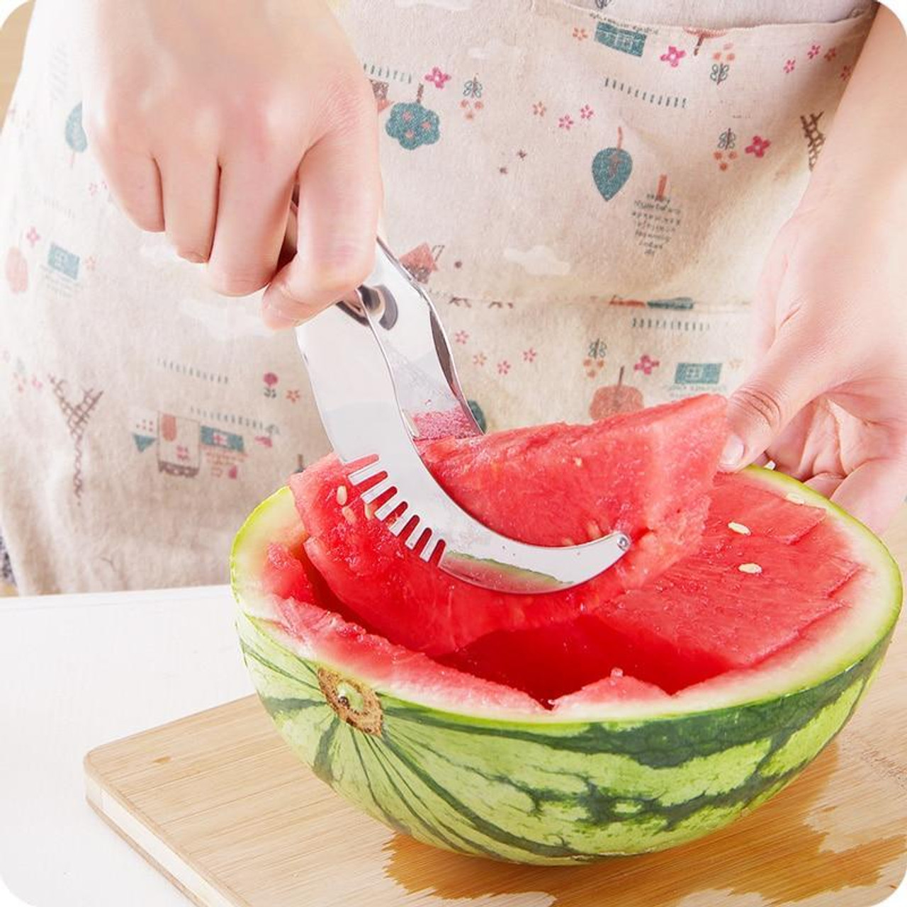 2x Stainless Steel Watermelon Slicer - Snatcher