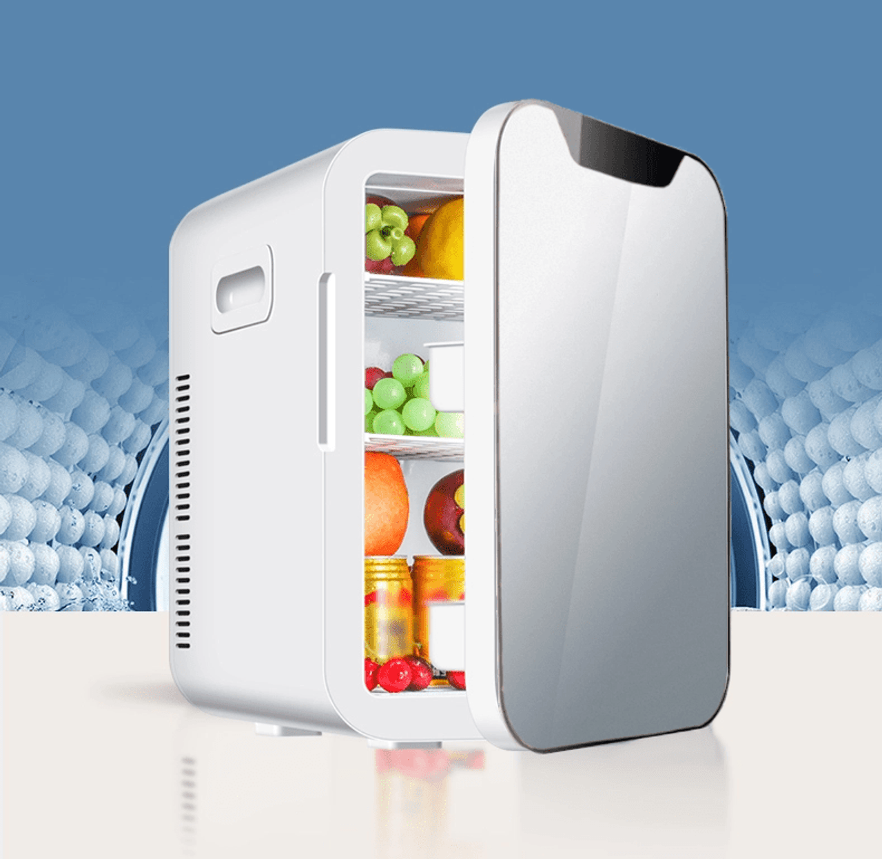 Mini Fridge 10L Cooler and Warmer Compact Refrigerator Portable Fridge Mini  Fridge for Skincare Foods Medications Breast Milk Travel 10L Cooler and