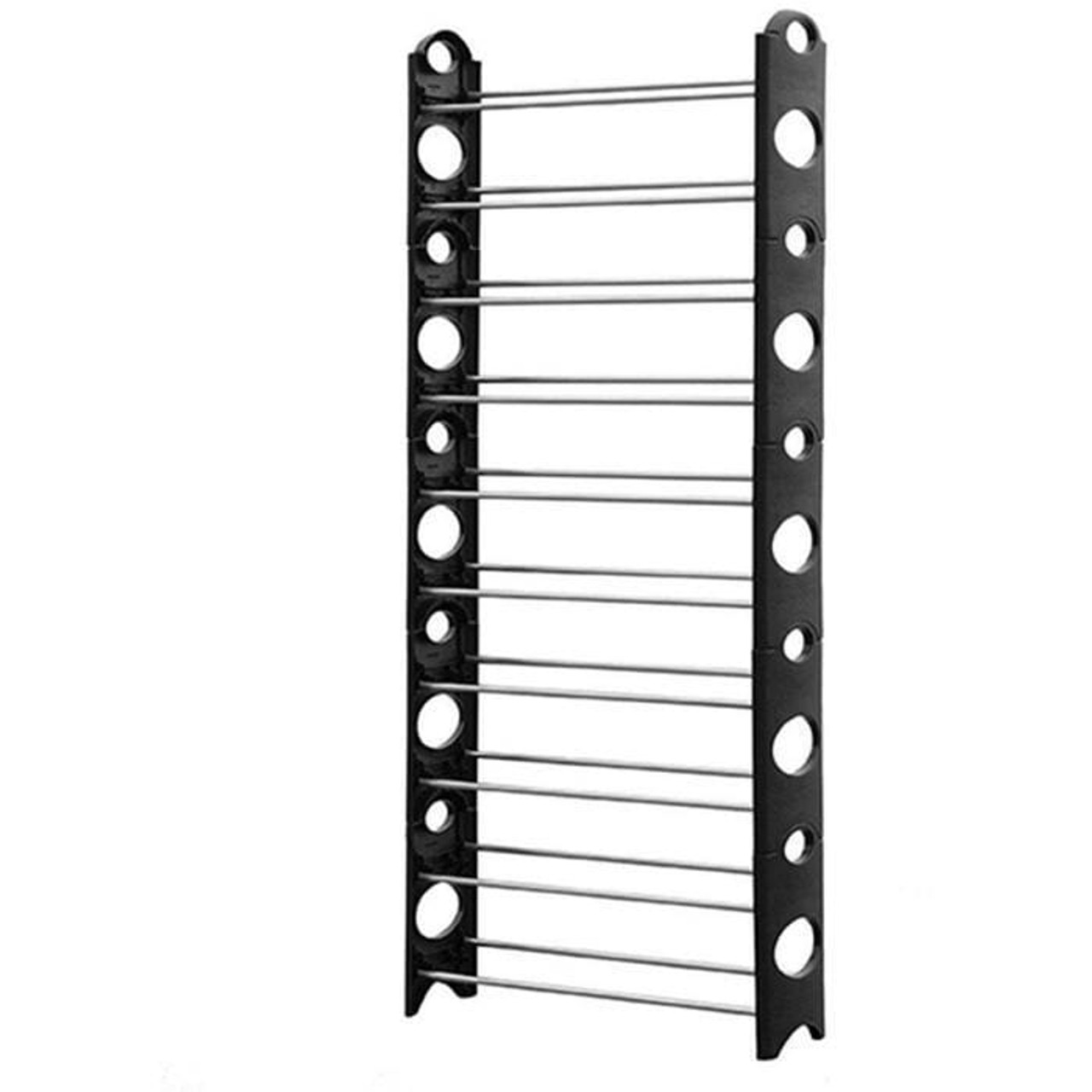 USTECH | 10-Tier | Slide-n-Adjust Shoe Rack | Metal, Non-Slip