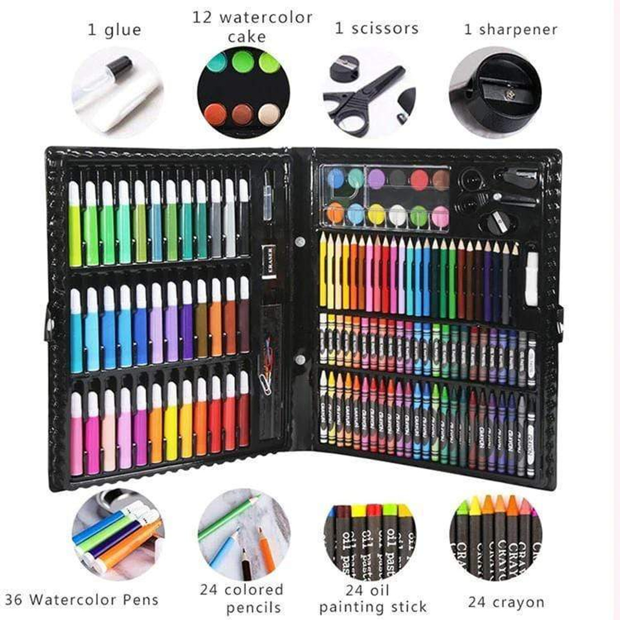 Art Painting Supplies 150 Piece Deluxe Art Set for Adults and Kids