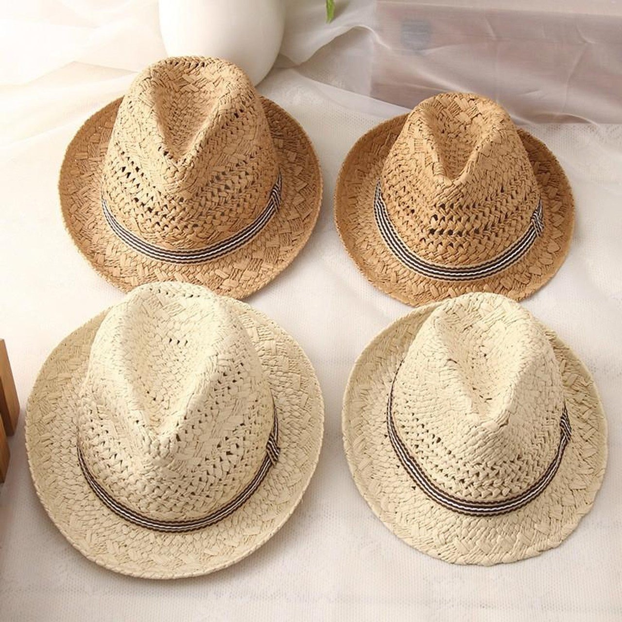 Solid Color Cotton Double-sided Wearable Fisherman Hat for Women