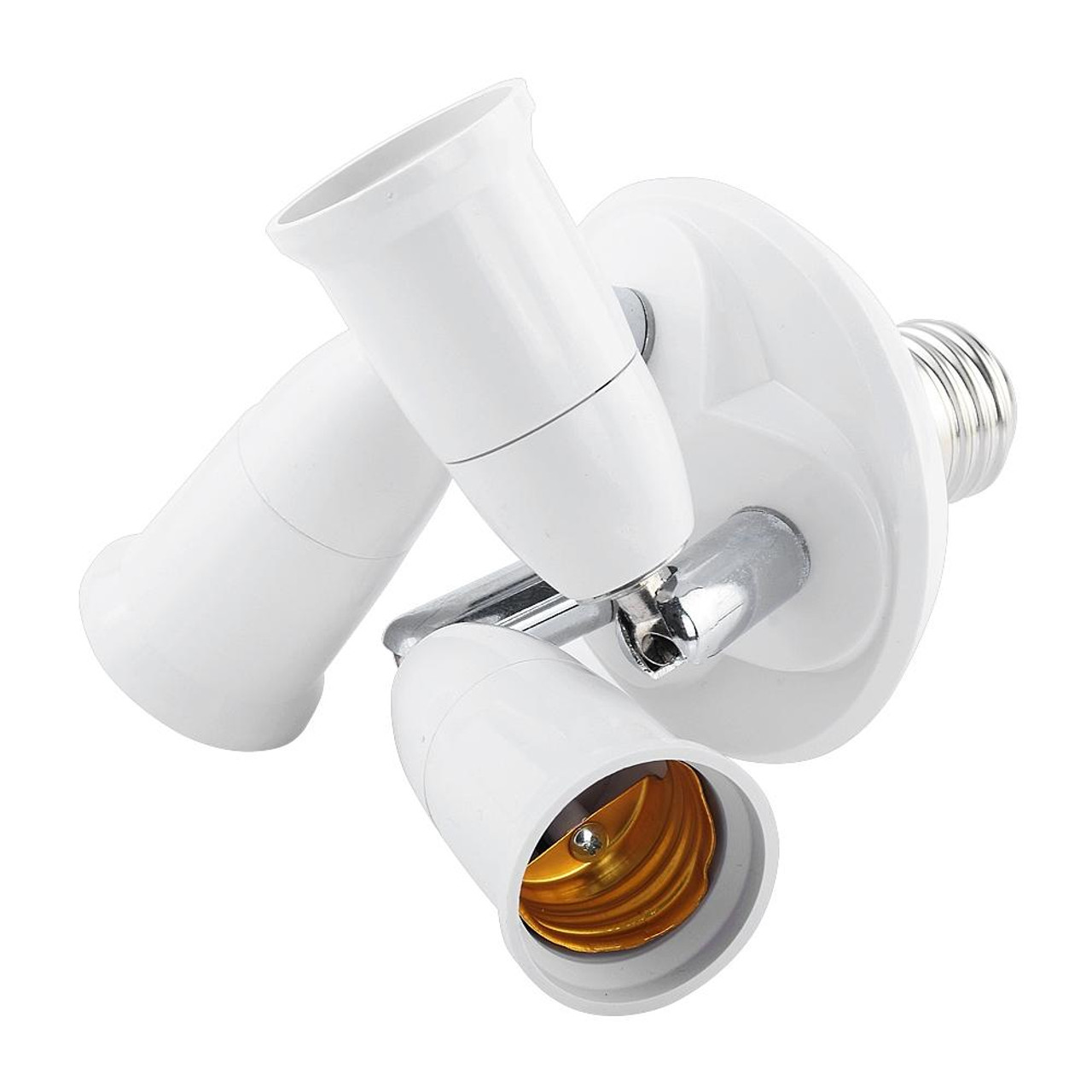E27 to E27 Splitter Adjustable LED Light Bulb Holder Adapter Converter  Socket Light Bulb Holder, type:1 In 1, snatcher