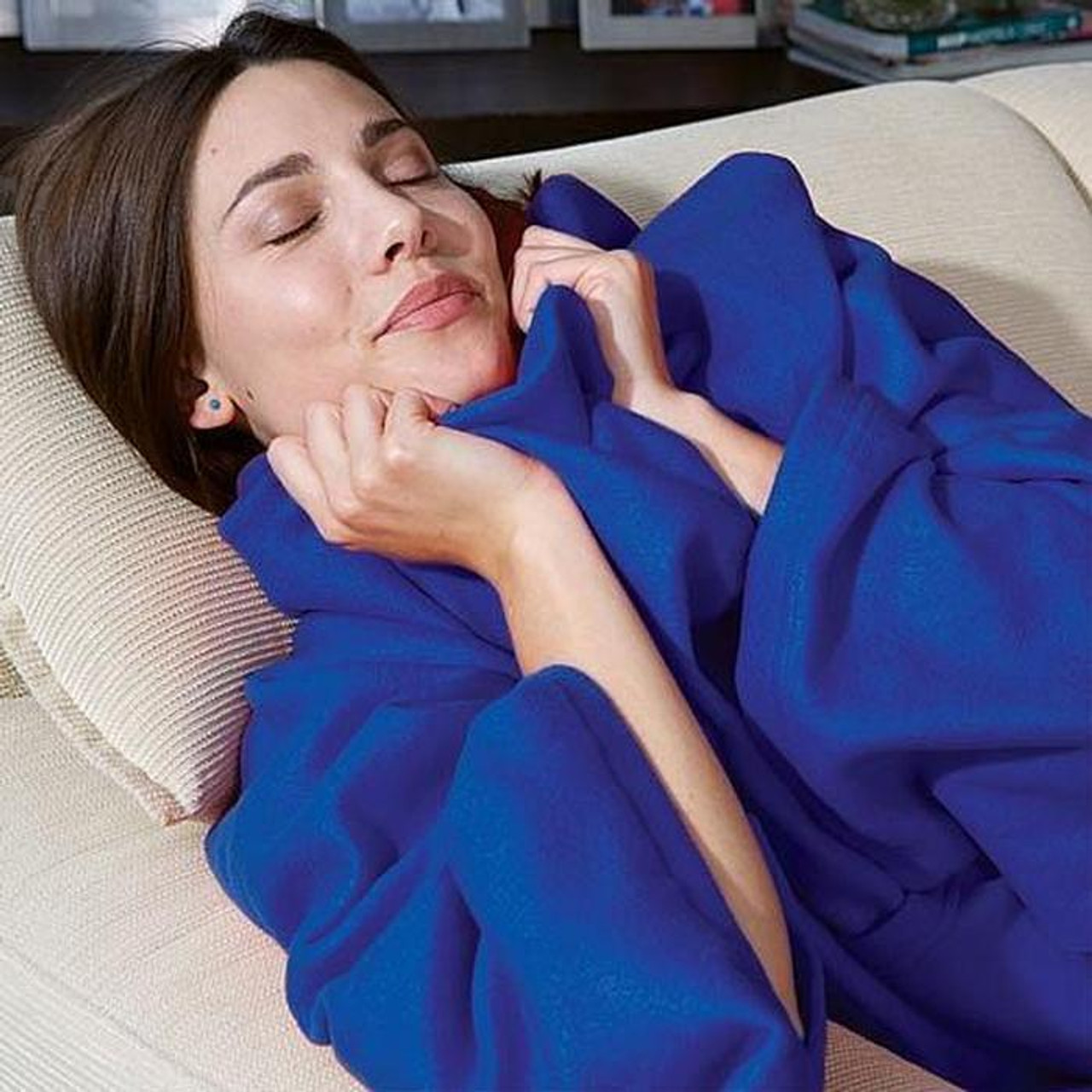 Snuggie Super Soft Fleece Blanket With Sleeves - Snatcher