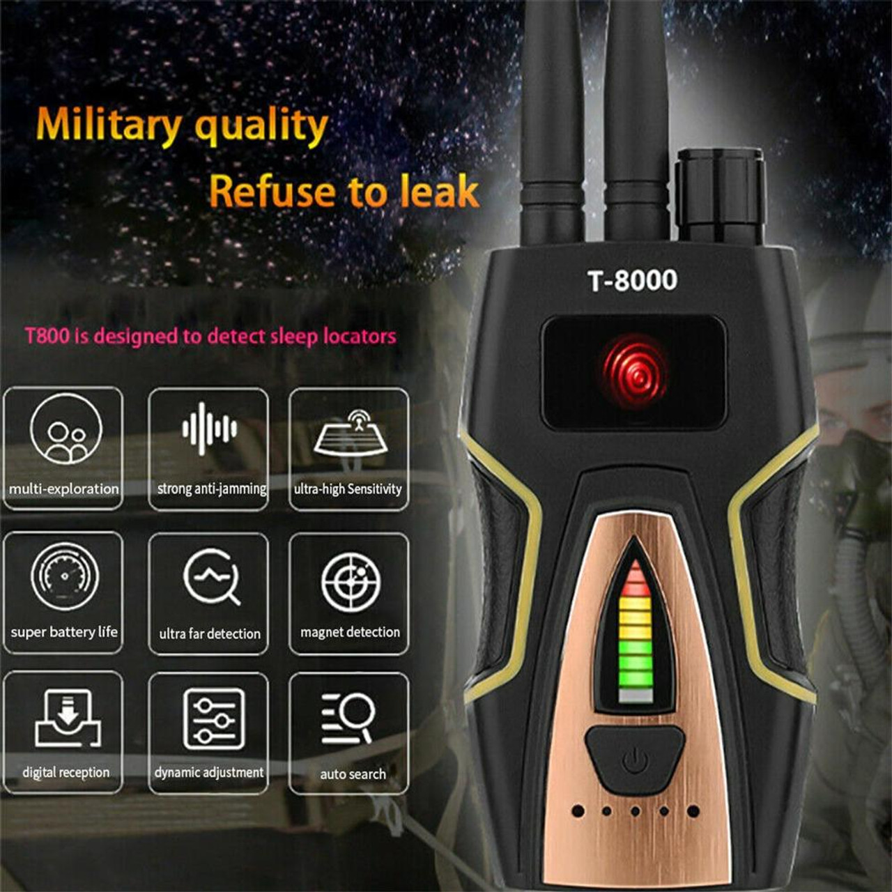 Professional GPS Tracker Detector for Anti GPS Tracking Security  Accessories T8000 GPS Signal Detector Magnet Finder - China  Anti-Positioning, Anti-Surveillance