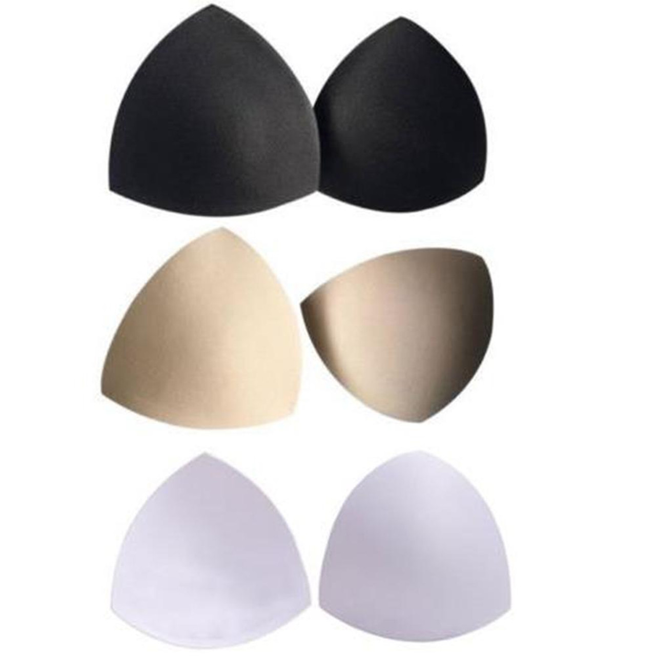 3 Pair Womens Removable Smart Cups Bra Inserts Pads For Swimwear Sports 