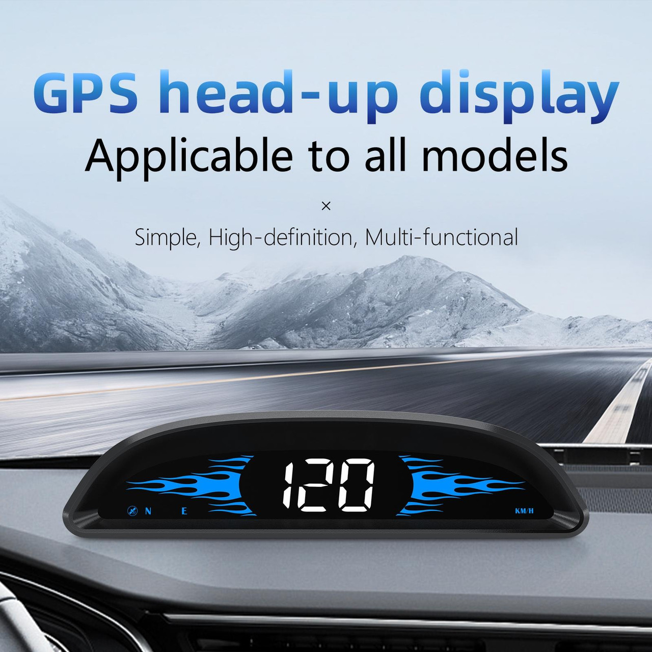 M12 Obd2 Gps Car Projector Mph Kmh Automatic Hud Speedometer Windscreen 3 5  Inch Screen Hd Car Head Display Multi Function Alarm Accessories, Free  Shipping, Free Returns
