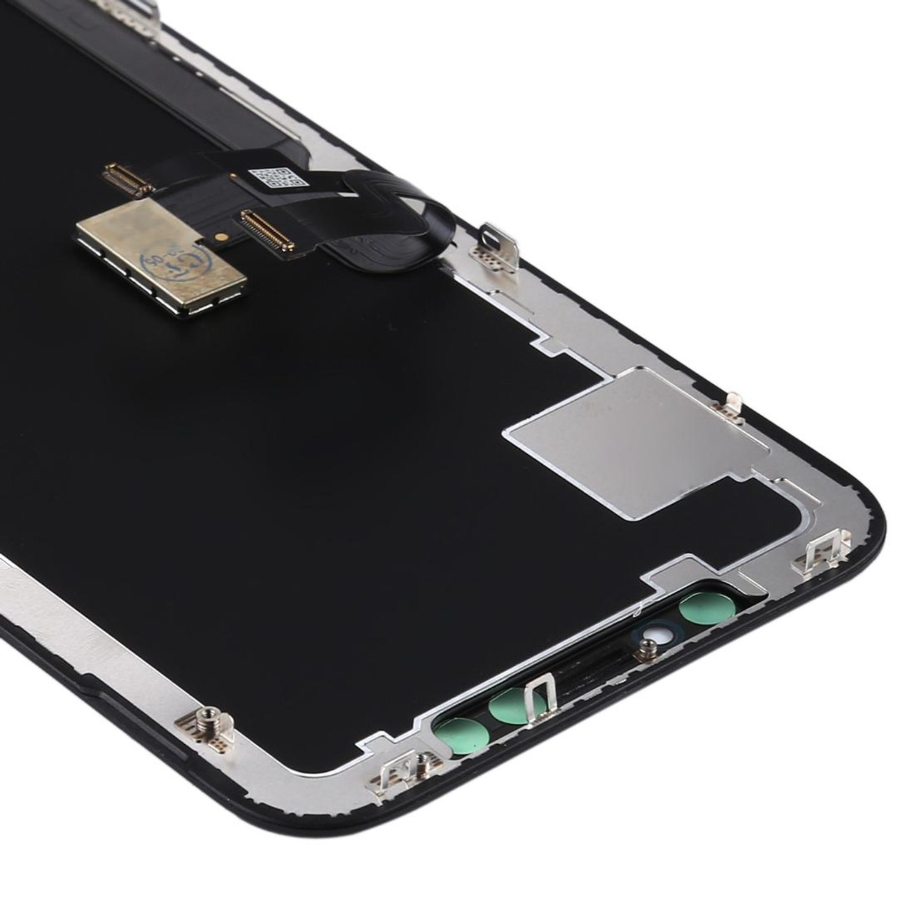 LCD compatible with iPhone X, (black, with frame, AA, (OLED), НЕ.Х OEM  hard) - GsmServer