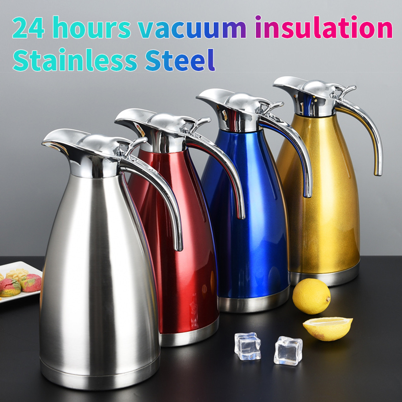 Stainless Steel Insulation Pot, Large-capacity Thermos 2l, Vacuum  Insulation Double-layer Household Kettle