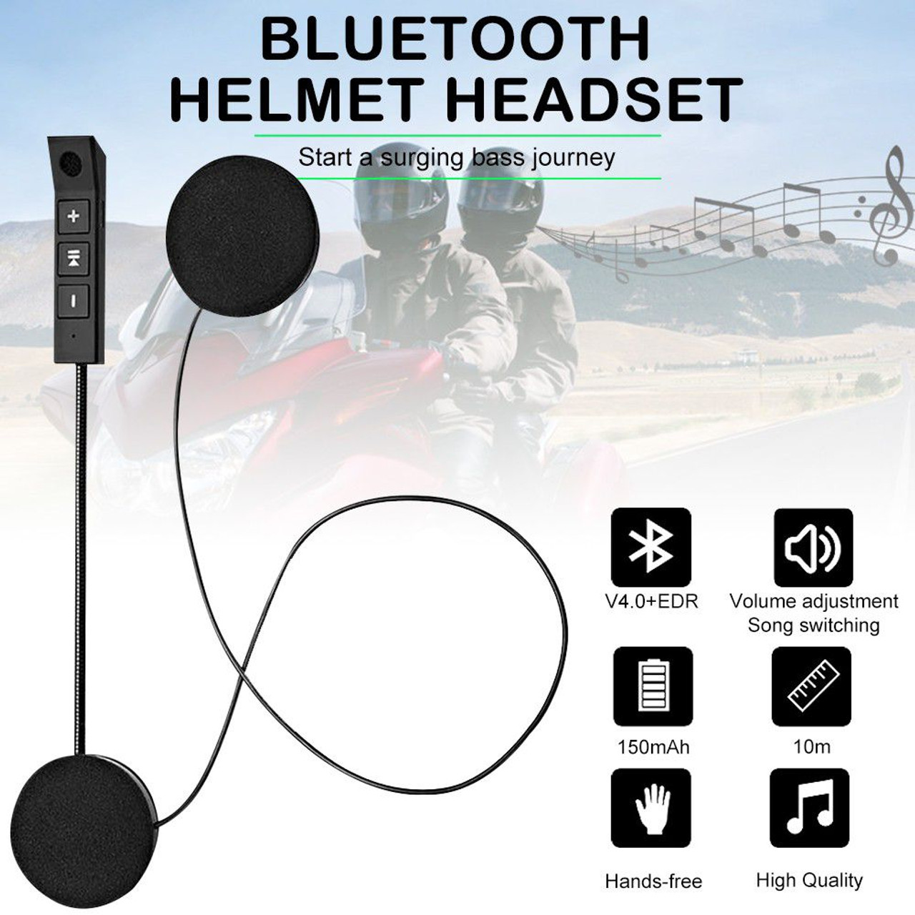 BT11 Bluetooth Helmet Headset Snatcher