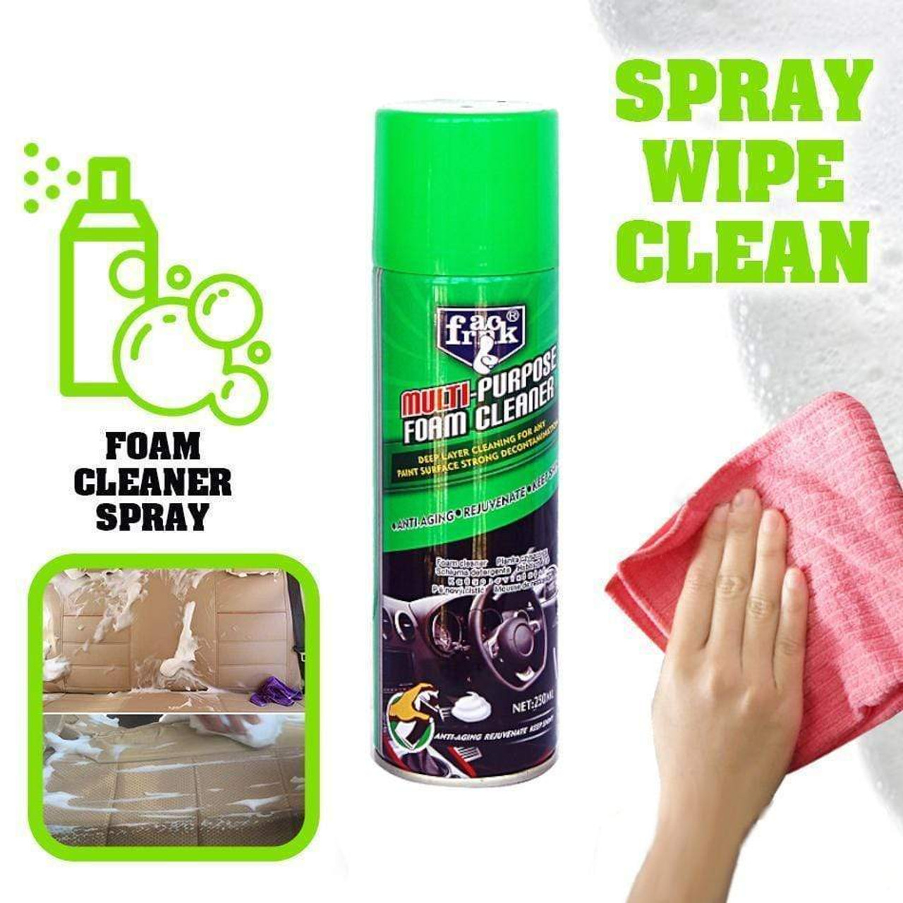 How effective is a multi-purpose foam cleaner 