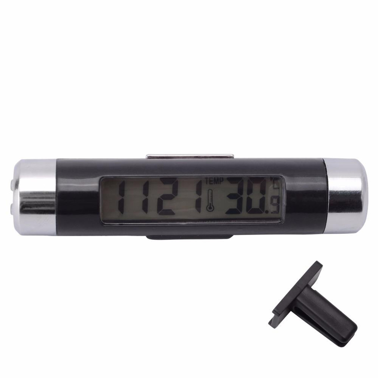 2 in 1 Car Auto Thermometer Clock Calendar LCD Display Screen, snatcher