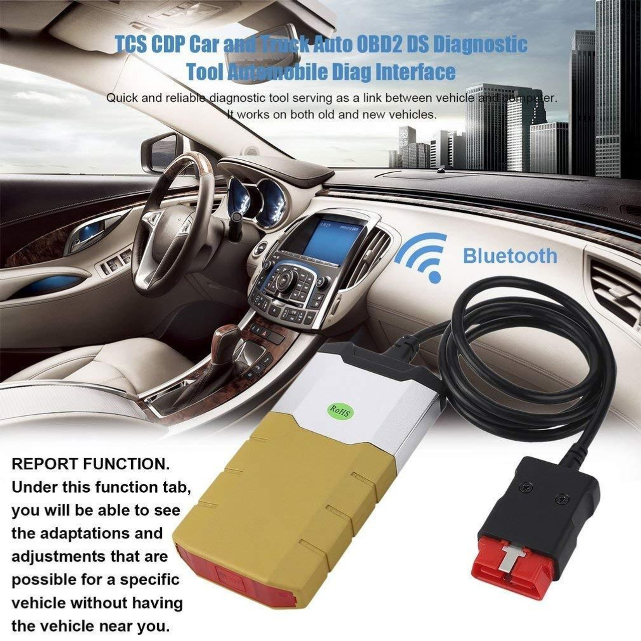 Autocom Delphi 150E OBD 2021software Car Diagnostic Scanner in
