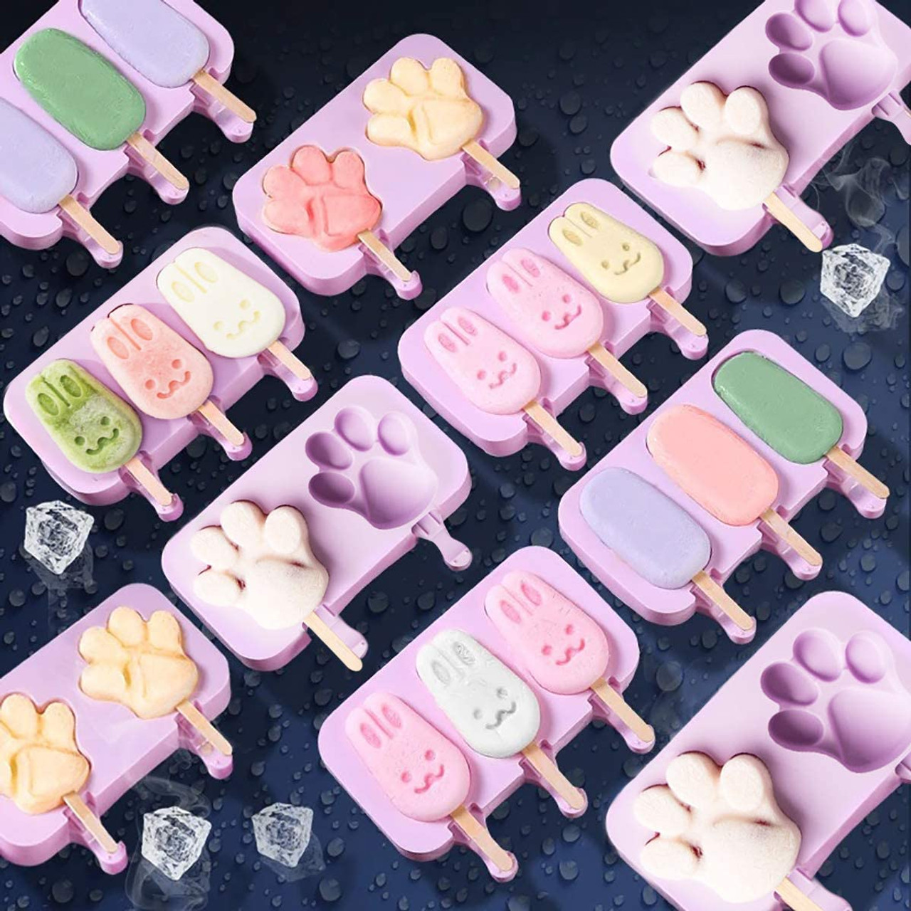 DIY Cake Molds, Silicone Lollipop Molds, Cartoon Animal Cheese Stick Mold,  Silicone Homemade Pudding Ice Cream Lollipop Mold, Chocolate Candy Molds  Silicone Molds Sugar Lolly Cake Bakeware