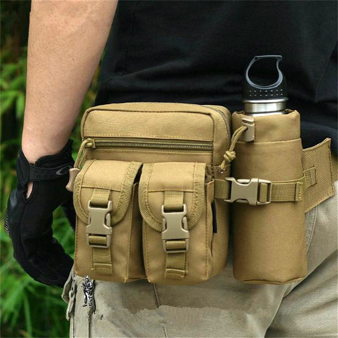 hiking fanny pack water bottle