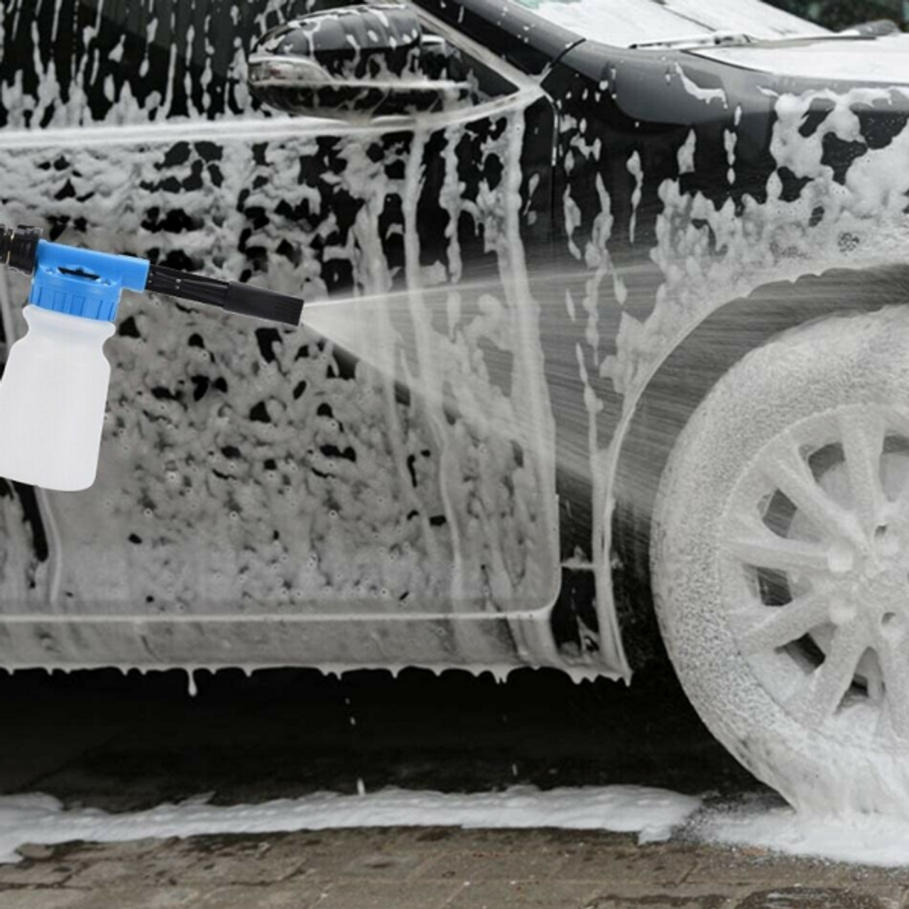 Carwash Cannon Soap Foam Blaster Nozzle Spray Gun, Just spray and rinse, No  More Scrubbing, Just spray and rinse, Car wash system features  revolutionary foam blasting technology to washing your Car 