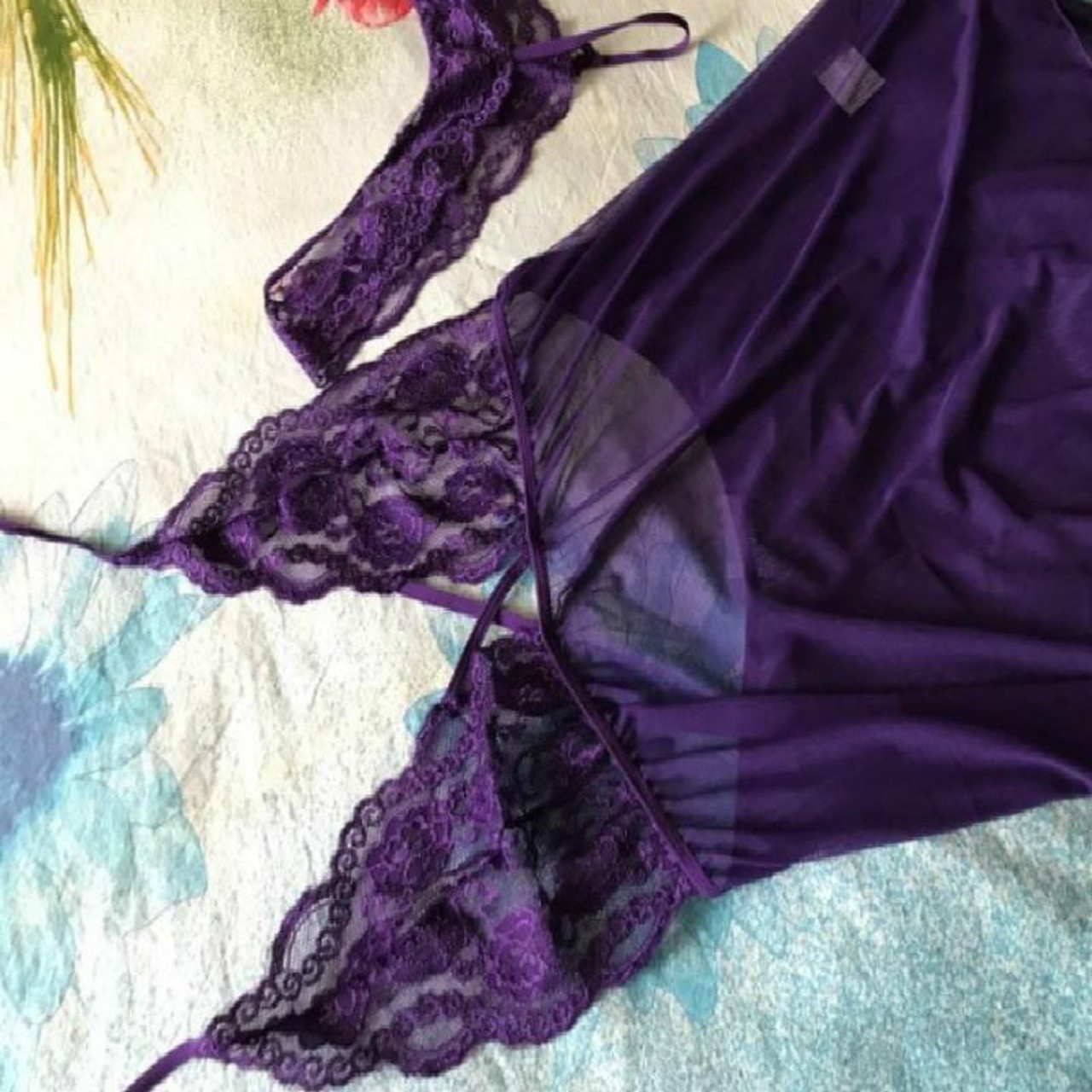 Women Sexy Lingerie Lace Underwear Sleepwear See Through Bodysuit