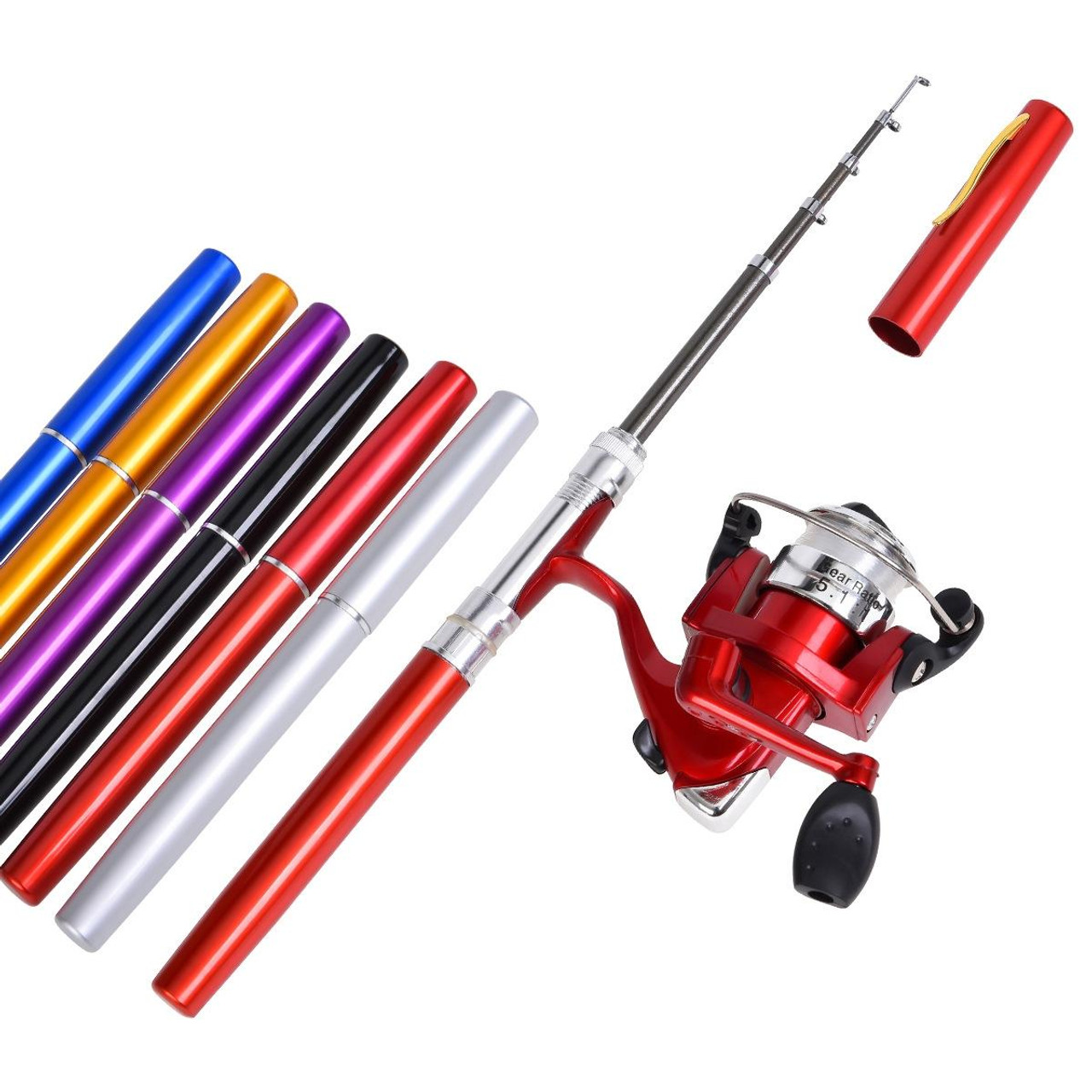 LEO Pen Type Fishing Rod & Spinning Wheel Fishing Reel Portable