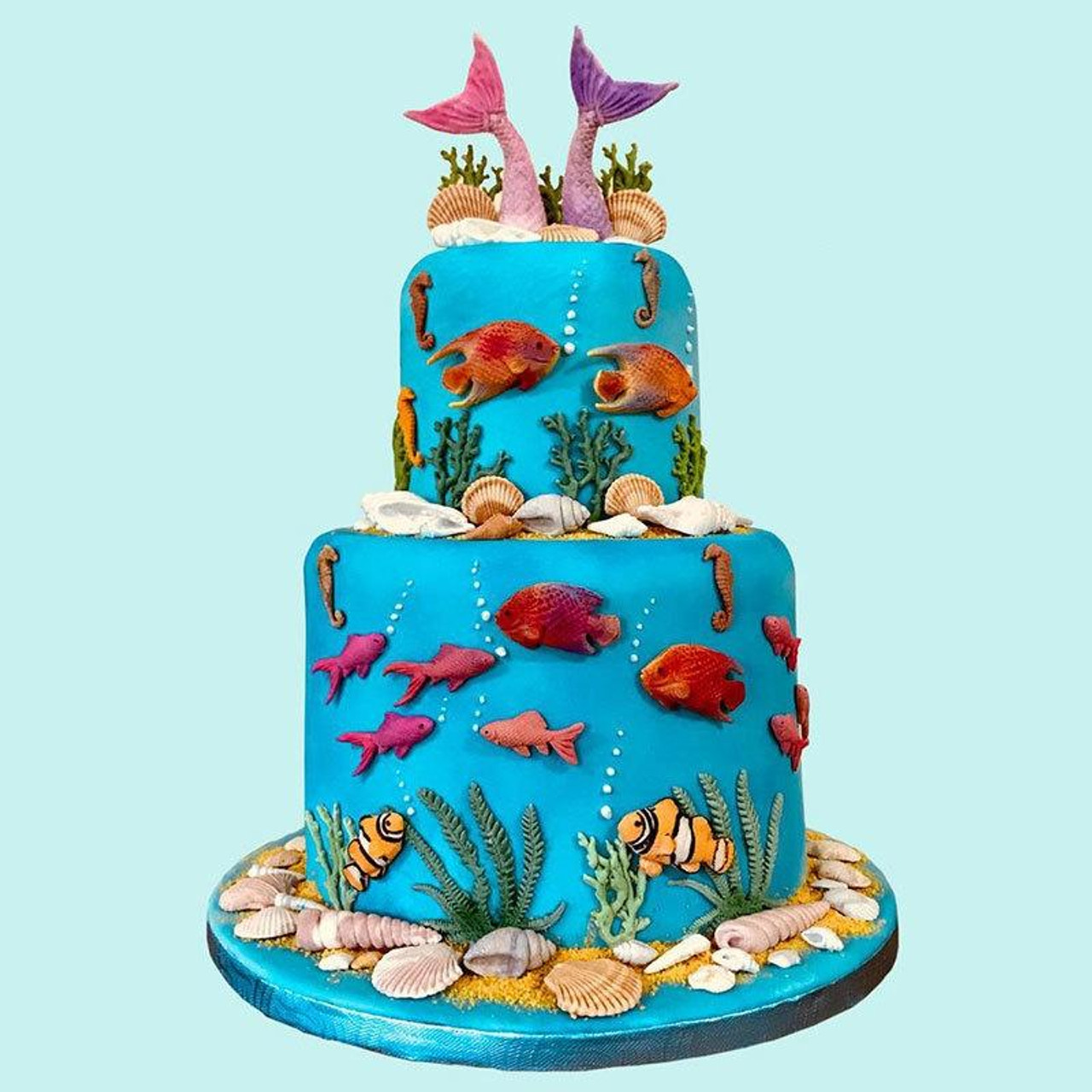 How to make Koi fish / Fondant koi fish for cake topper - YouTube